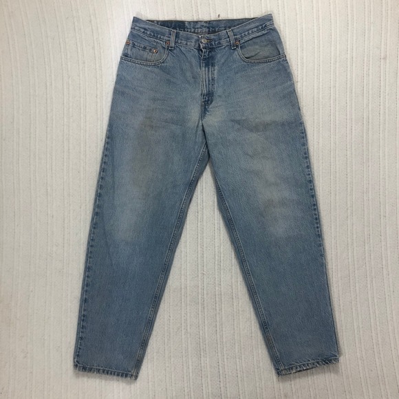 Levi's 550‎ Relaxed Fit Jeans Mens 34x30 Light Wash Denim Pants - Picture 1 of 7